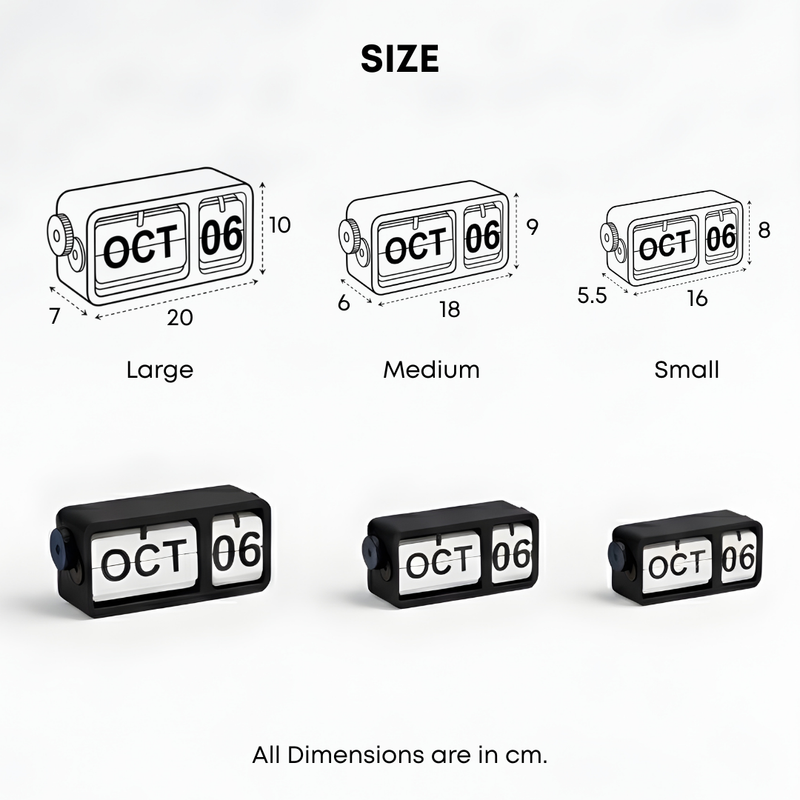 FlipFrame Desk Calendar