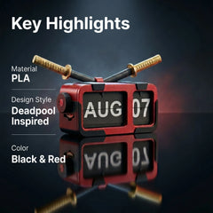 Flip Calendar DeadPool Inspired