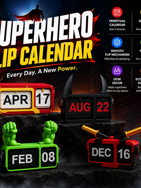 SuperHero Inspired Flip Calendars