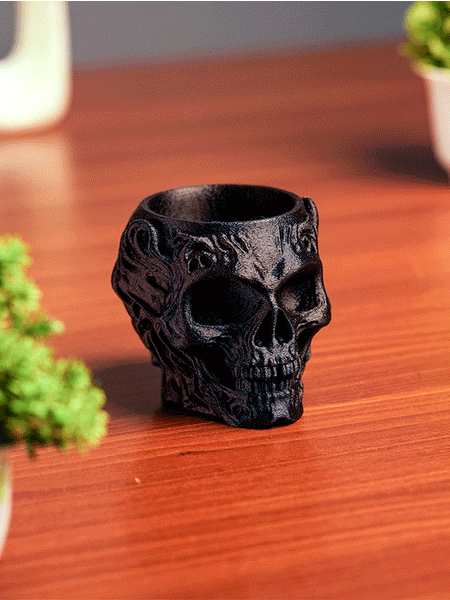 Skull pen holder and desk acessories
